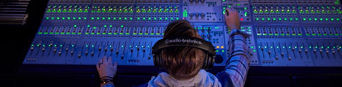 Cabecera Auriculares de Audio-Technica de estudio