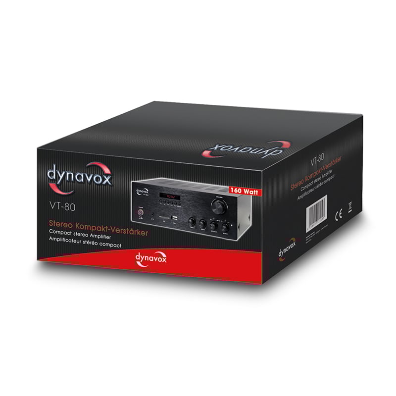 Dynavox VT-80 Dynavox VT-80 <strong>Amplificador compacto y versátil</strong>