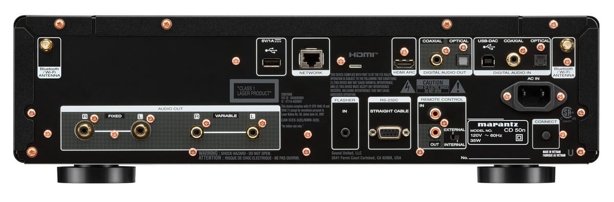 Marantz CD 50n Parte trasera