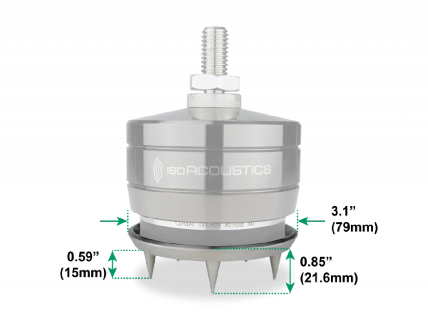 IsoAcoustics Rhea Carpet Disc Fáciles de instalar