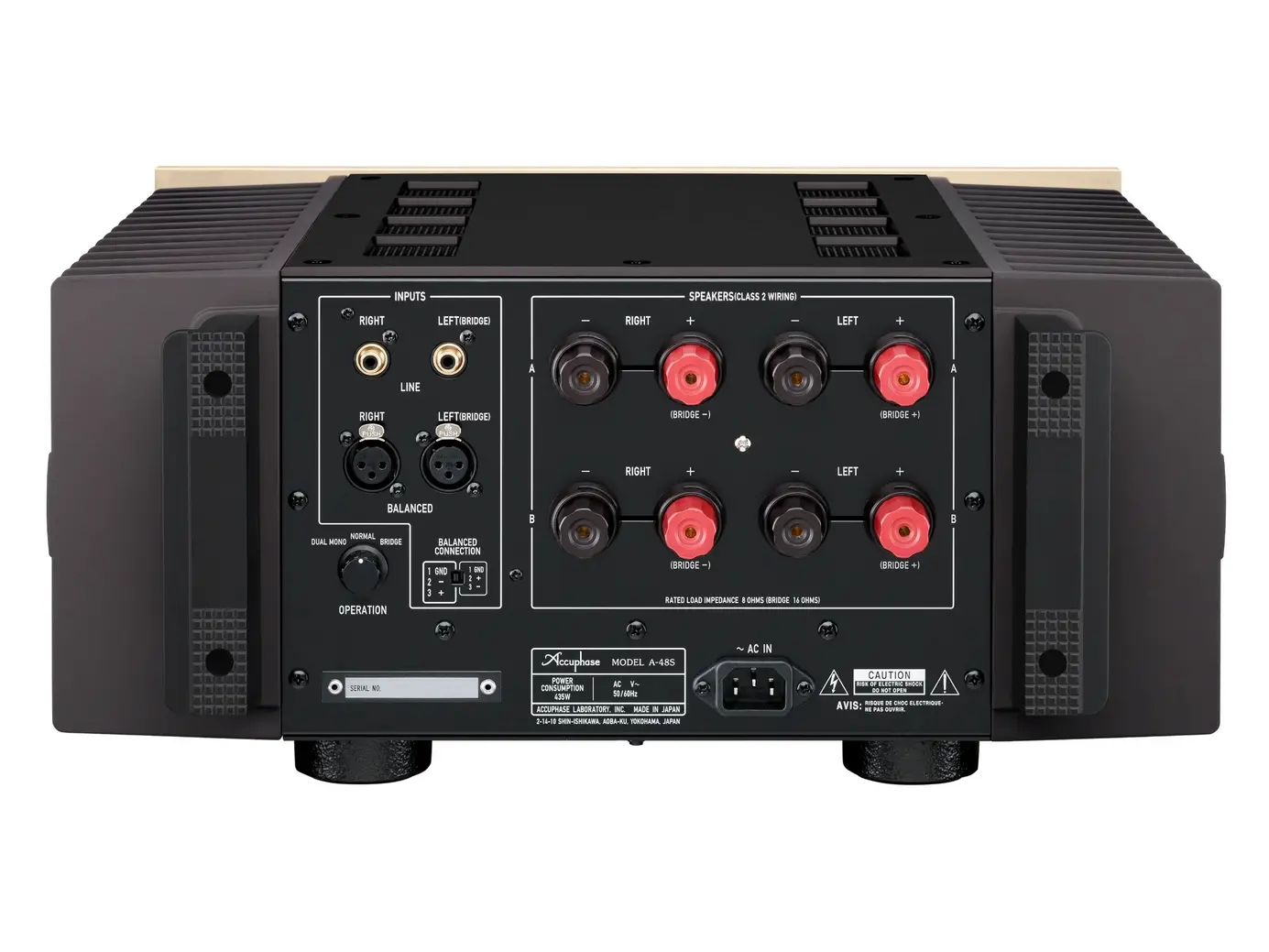 Accuphase A-48S Accuphase A-48S Parte trasera