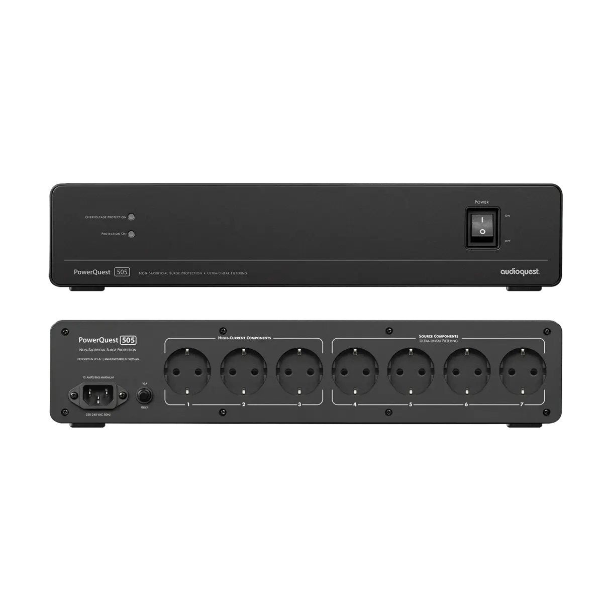 Audioquest PowerQuest 505 Audioquest PowerQuest 505 <strong>Filtración</strong> ultra-lineal de ruido