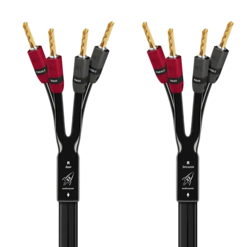 carátula Audioquest Rocket 22 Single BiAmp con bananas oro -