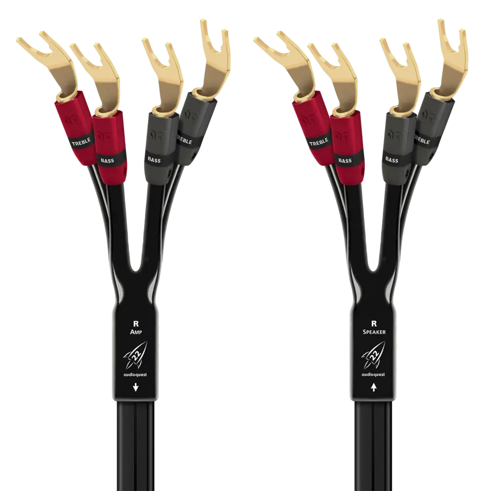 Audioquest Rocket 22 Single BiAmp con espadas oro carátula Audioquest Rocket 22 Single BiAmp con espadas oro -