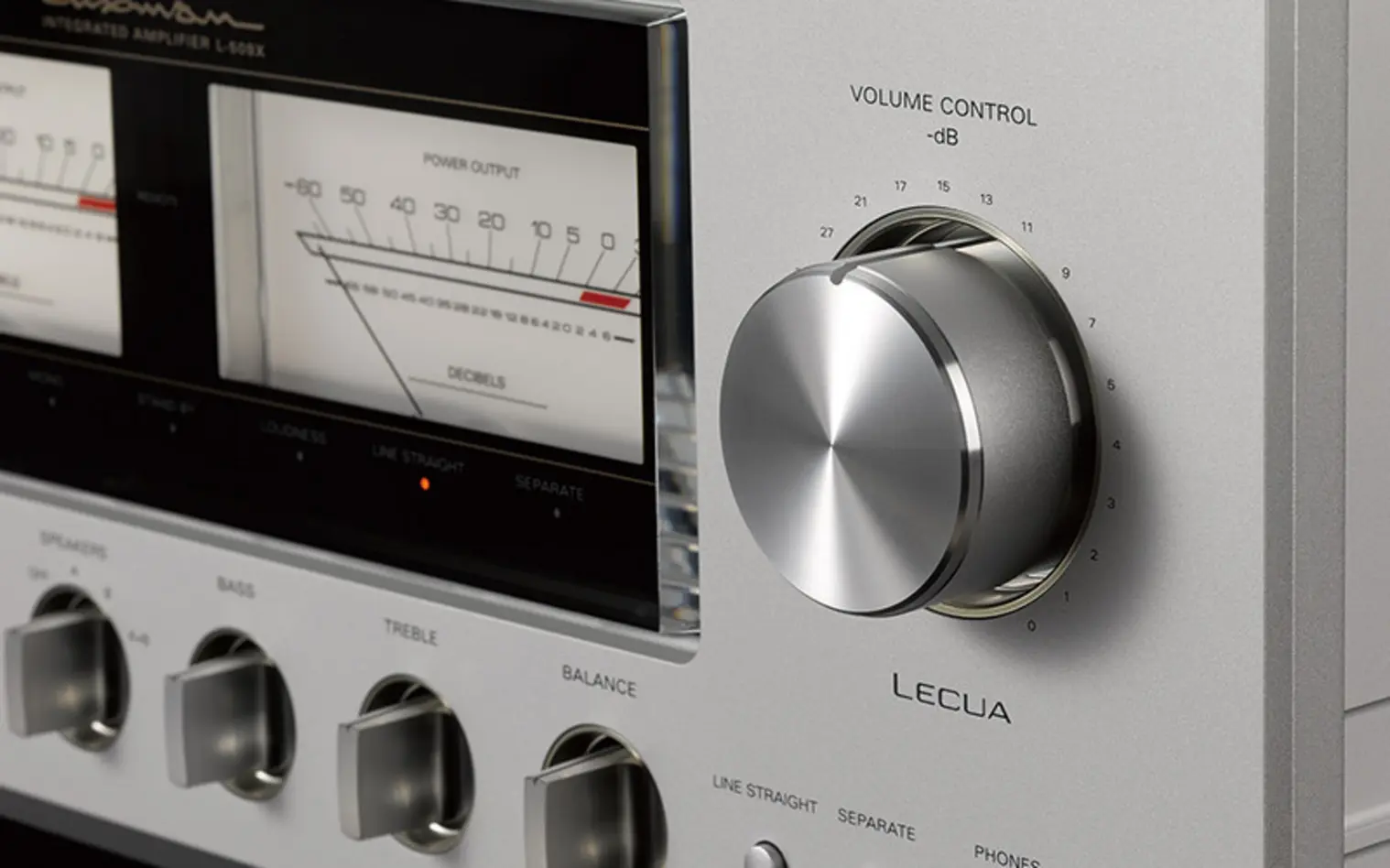 Luxman L-509X (Vorführgerät) Vielseitige analoge Anschlussmöglichkeiten