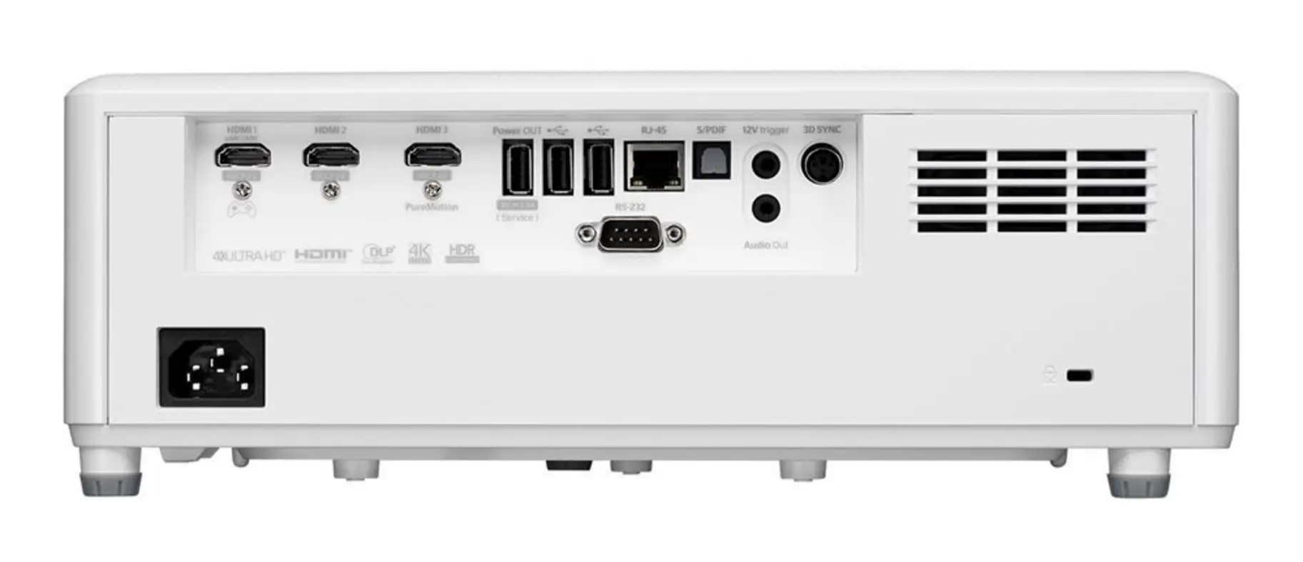 Optoma UHZ50 Parte trasera