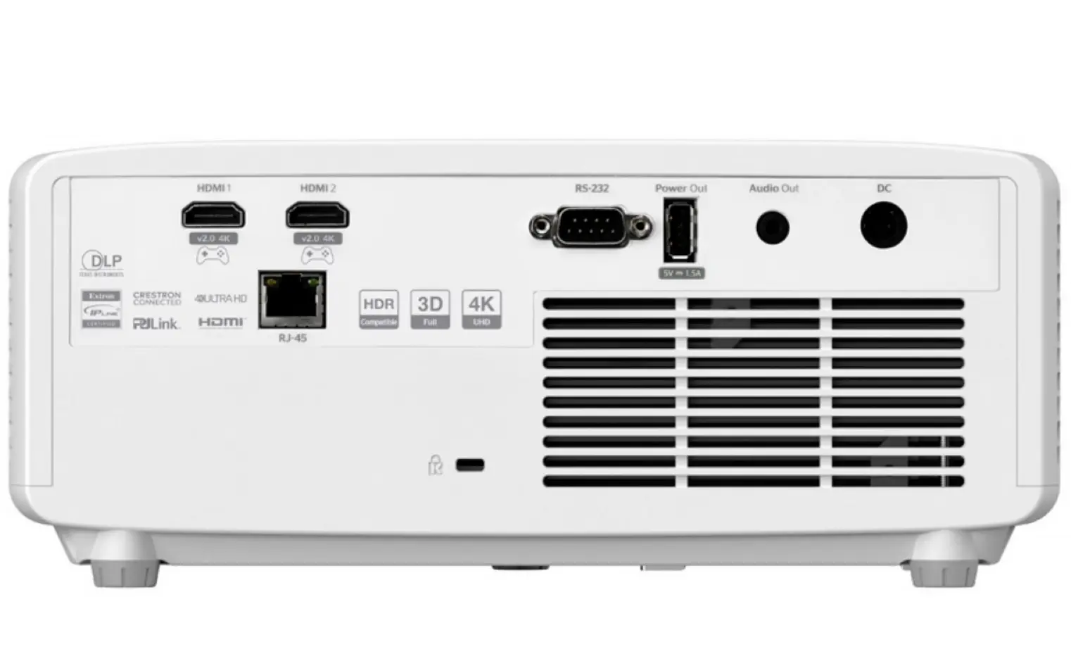 Optoma UHZ66 Parte trasera