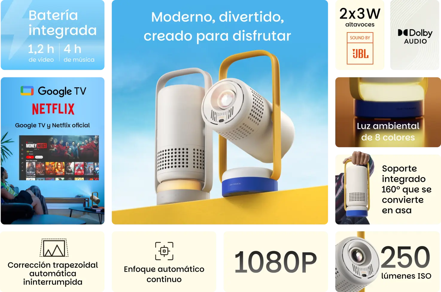 Xgimi Vibe One <strong>Diseño</strong> silencioso y personalizable