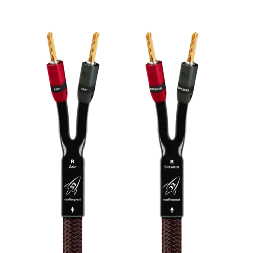 carátula Audioquest Rocket 33 Full Range con bananas oro -