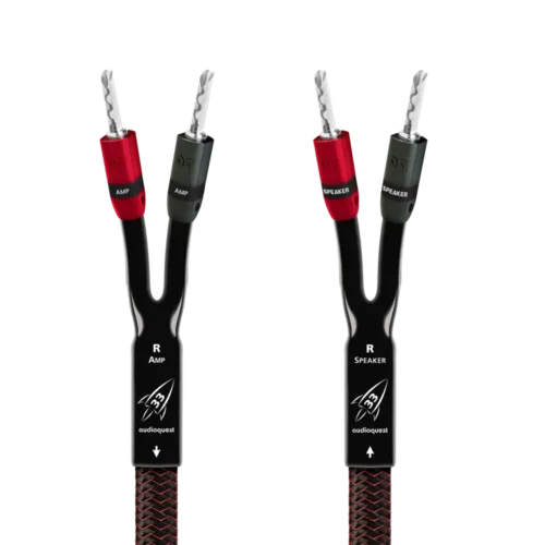 carátula Audioquest Rocket 33 Full Range con bananas plata -