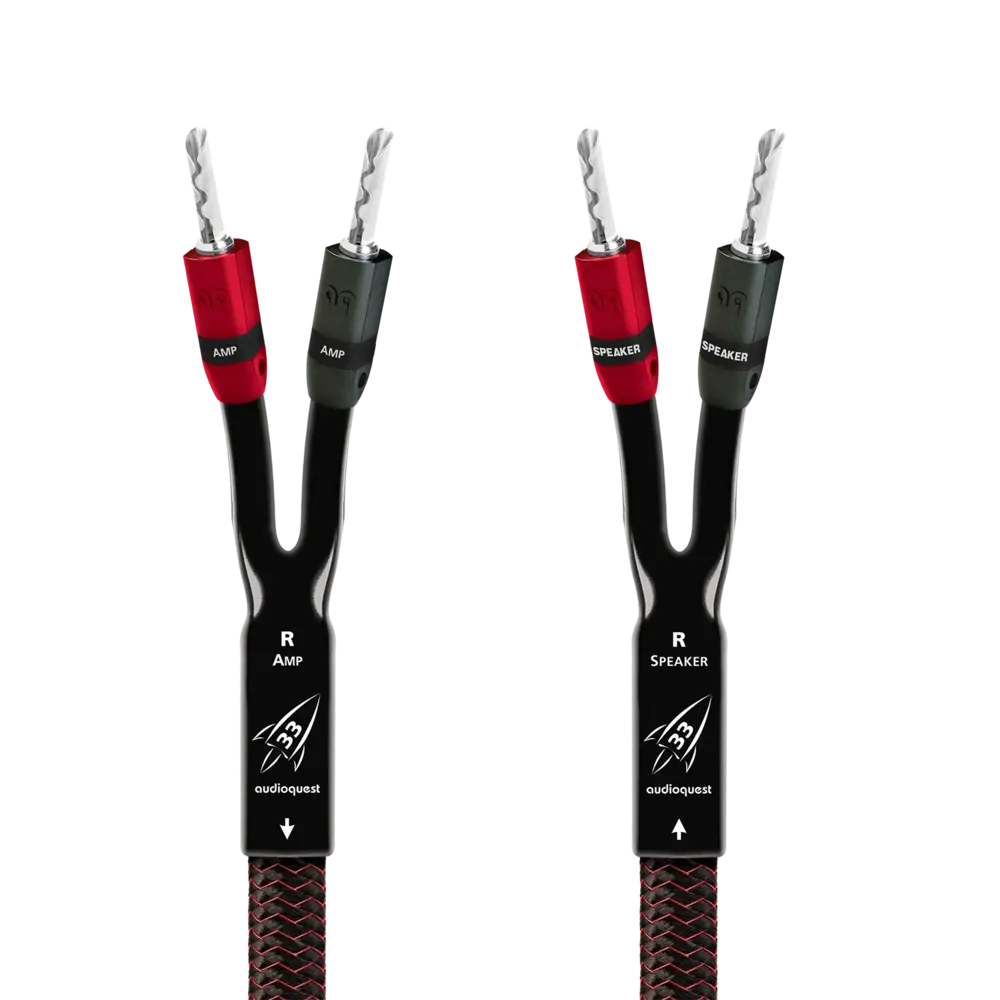 Audioquest Rocket 33 Full Range con bananas plata carátula Audioquest Rocket 33 Full Range con bananas plata -