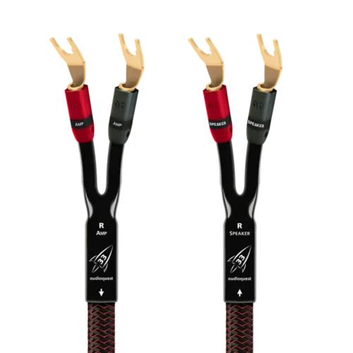 carátula Audioquest Rocket 33 Full Range con espadas oro -