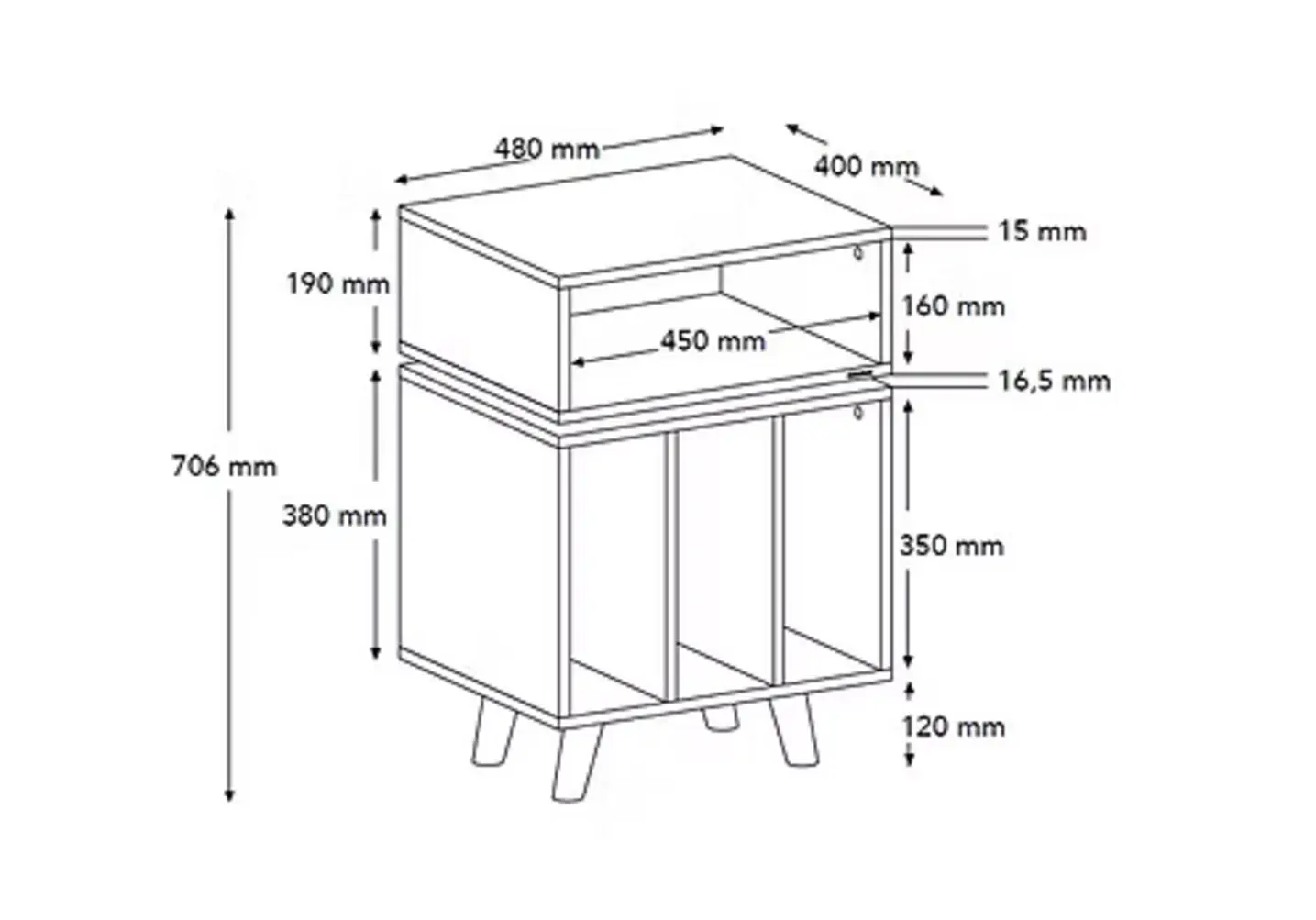 Norstone Stockholm 700 Parte trasera