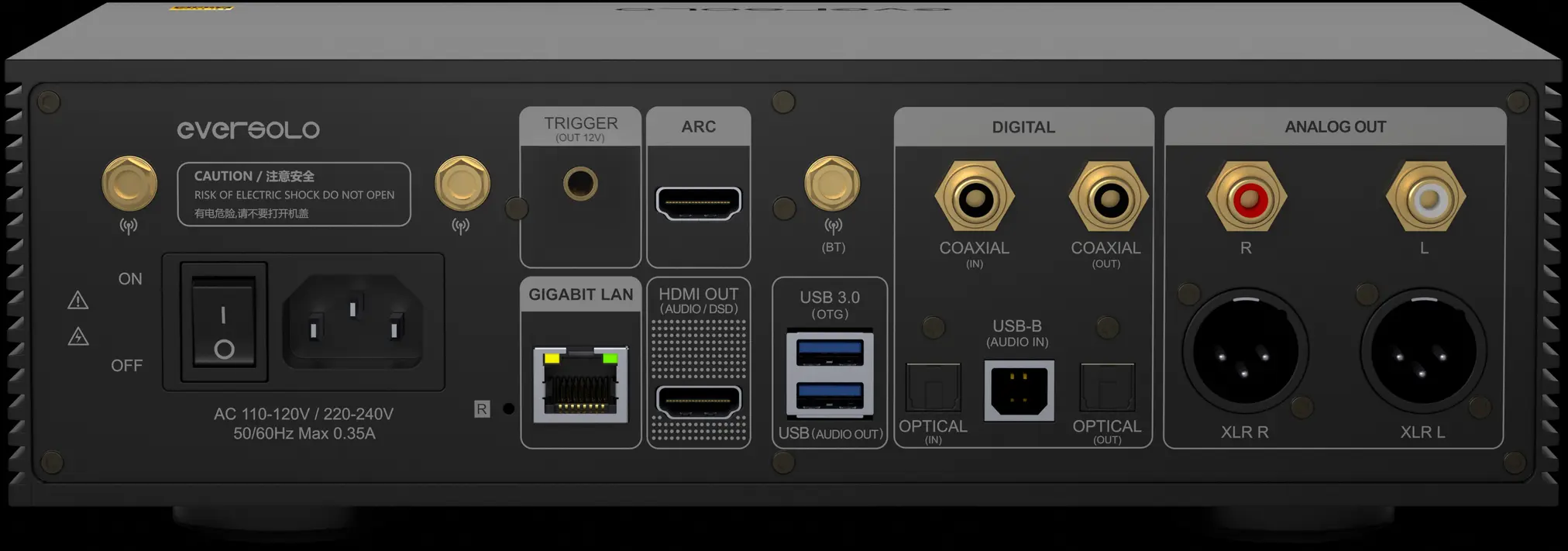 Eversolo DMP-A6 Gen 2 Parte trasera