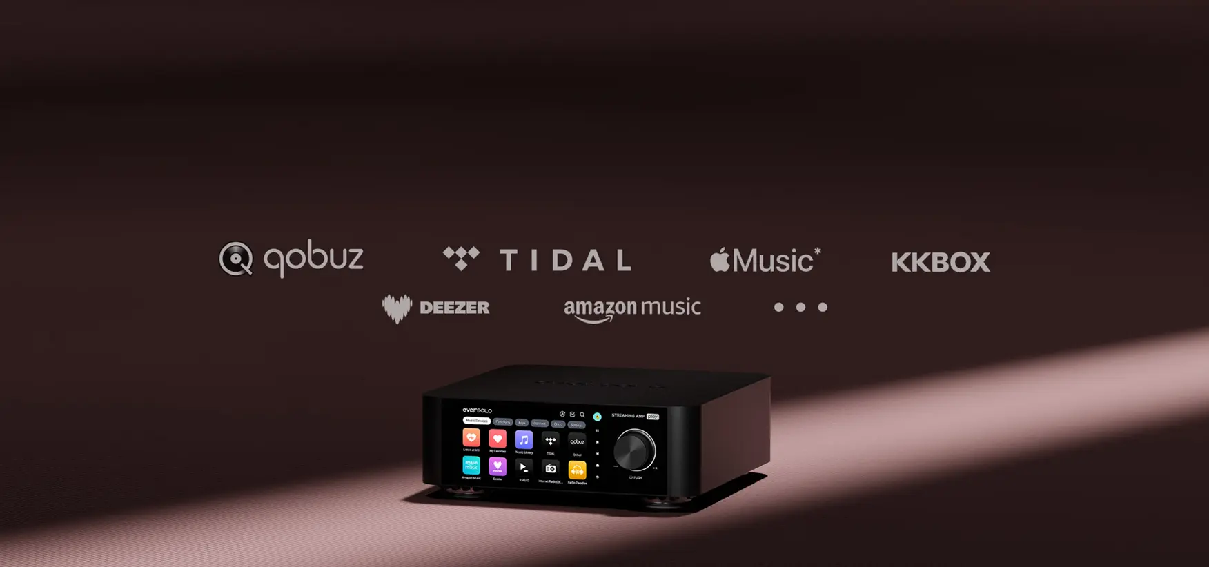 Eversolo Play <strong>Amplificación</strong> clase D con tecnología PurePath™ Ultra HD