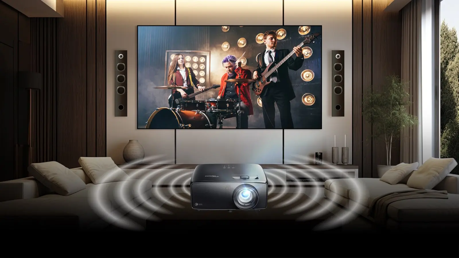 Optoma UHZ58LV <strong>Brillo de 3000 lúmenes</strong> y flexibilidad de instalación