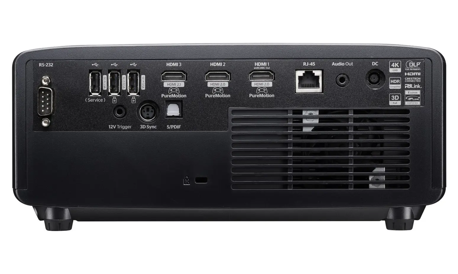 Optoma UHZ58LV Parte trasera