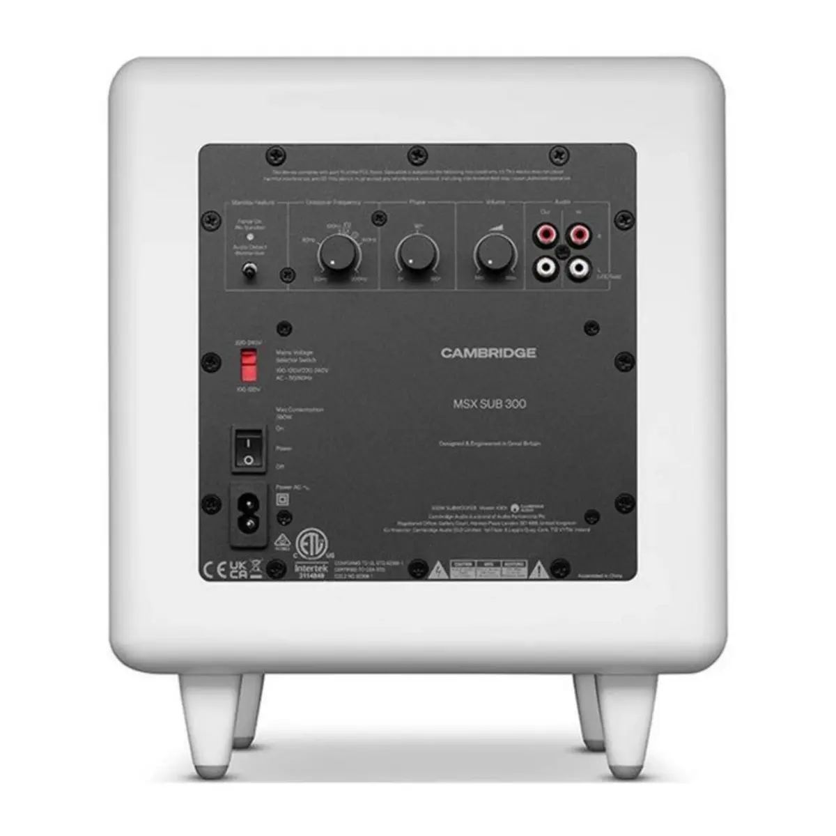 Cambridge Audio MSX SUB 300 Parte trasera