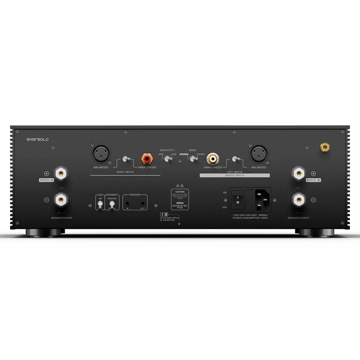 Eversolo AMP-F8 Parte trasera