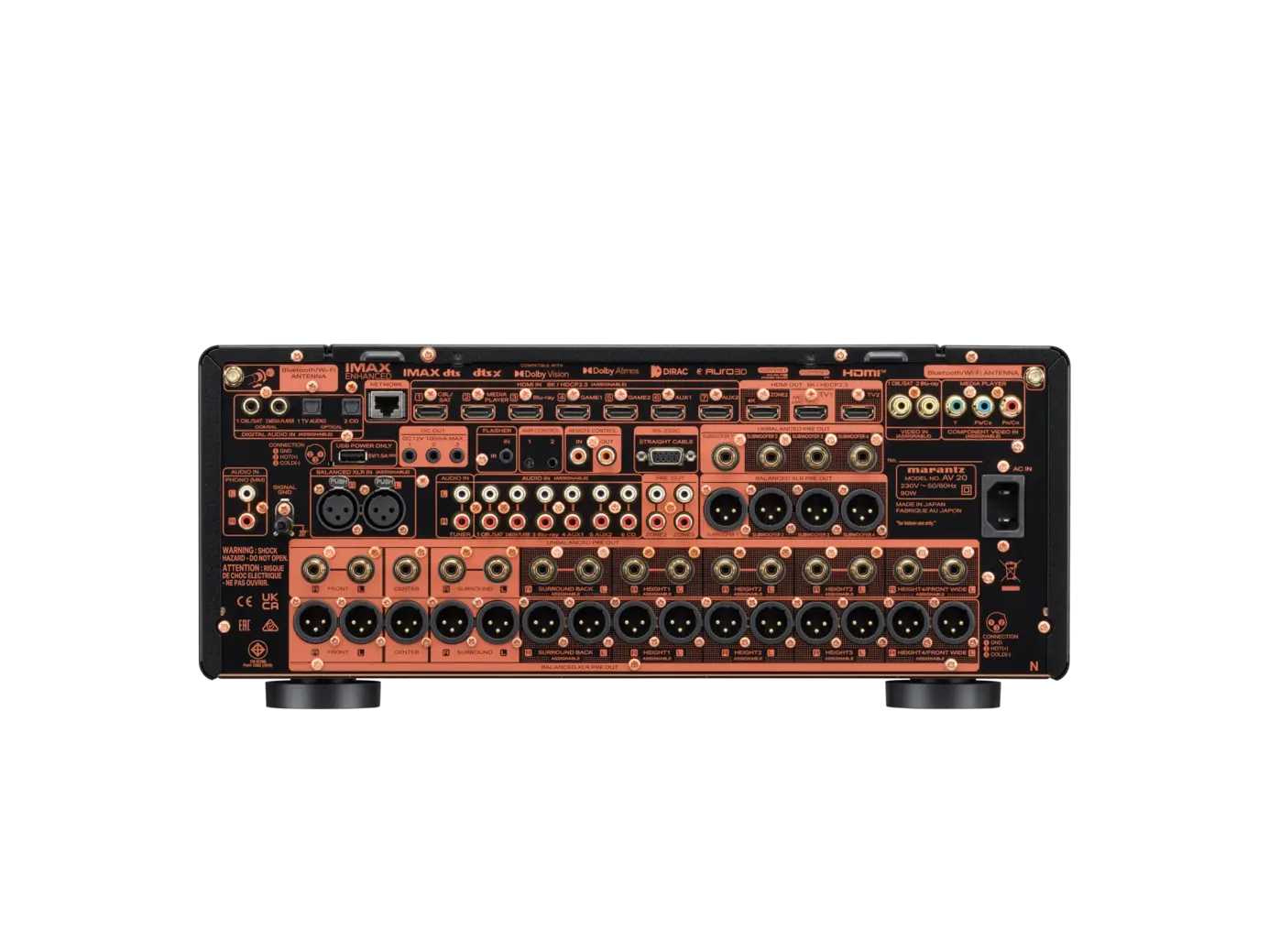 Marantz AV 20 Marantz AV 20 Parte trasera