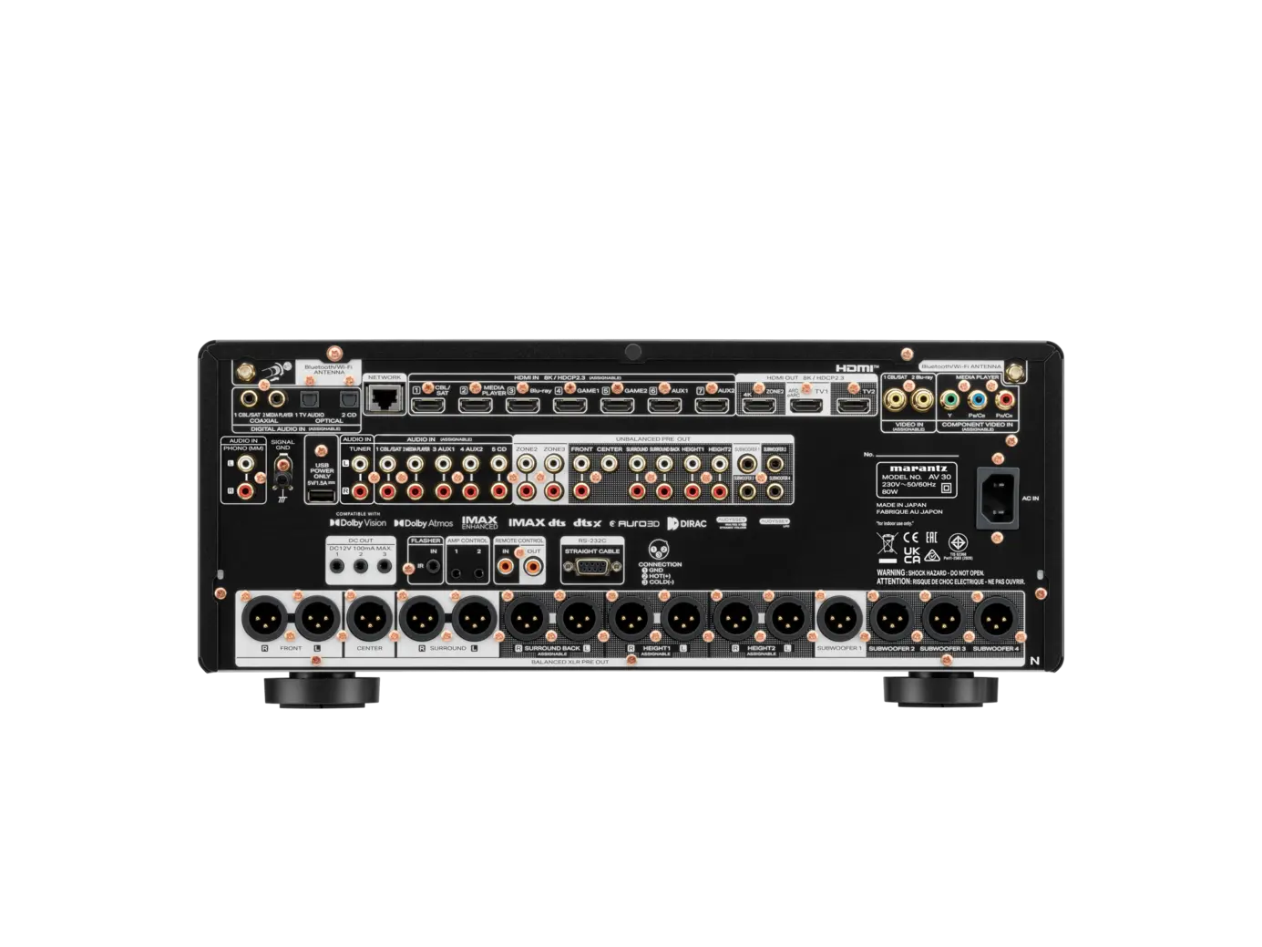 Marantz AV 30 Marantz AV 30 Parte trasera